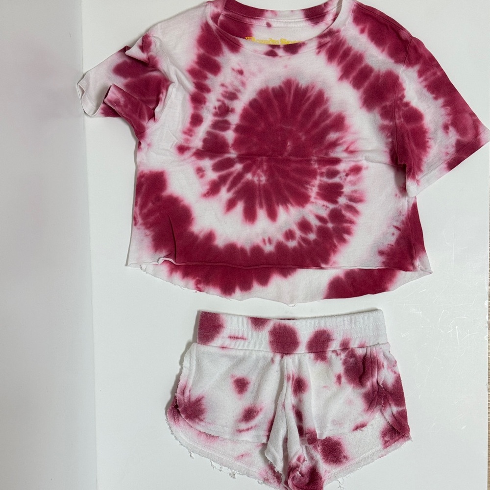 Rowdy Sprout Tie-Dye T-Shirt and Shorts Set
